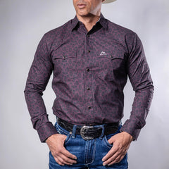 Camisa Denver Est Flechas Vino 102