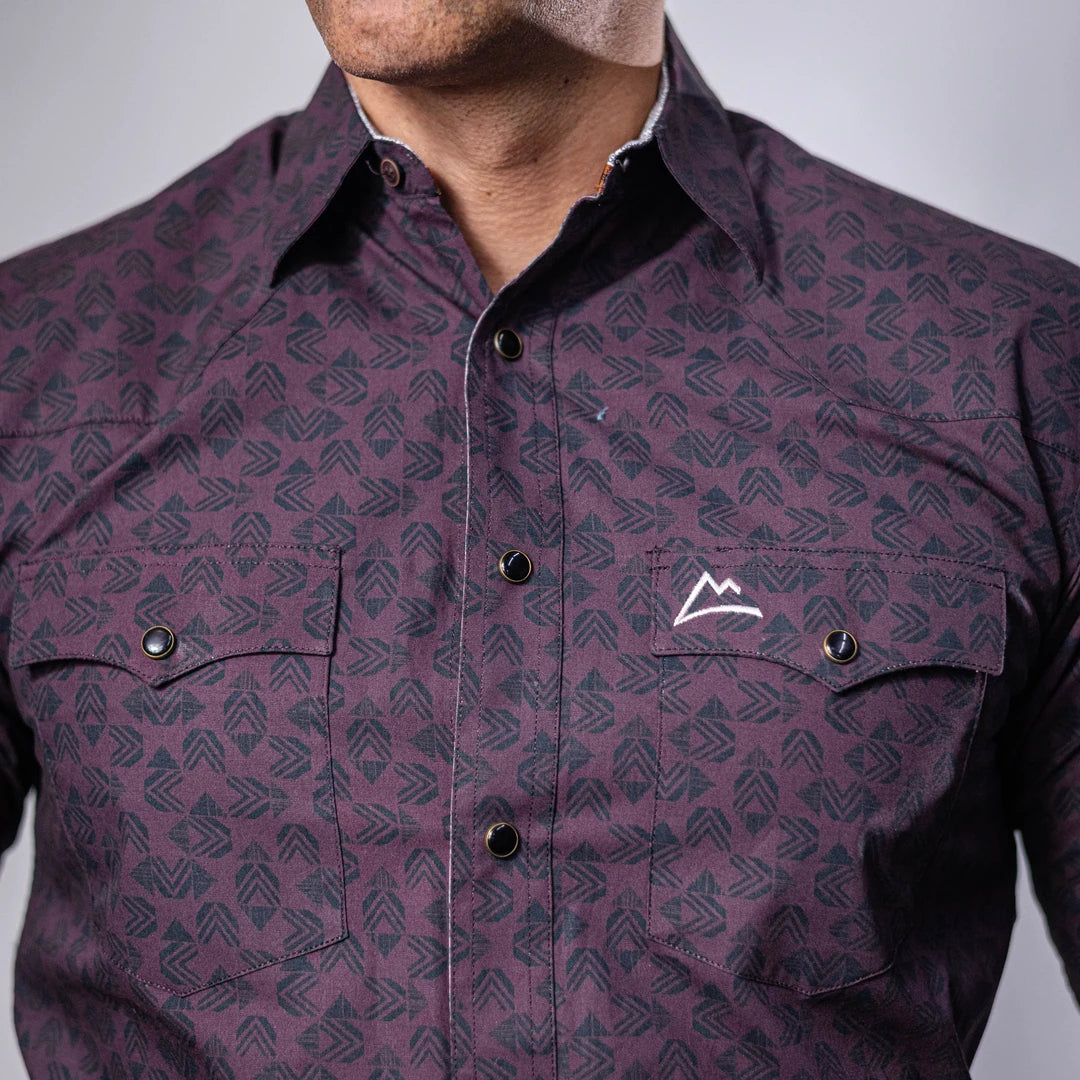 Camisa Denver Est Flechas Vino 102