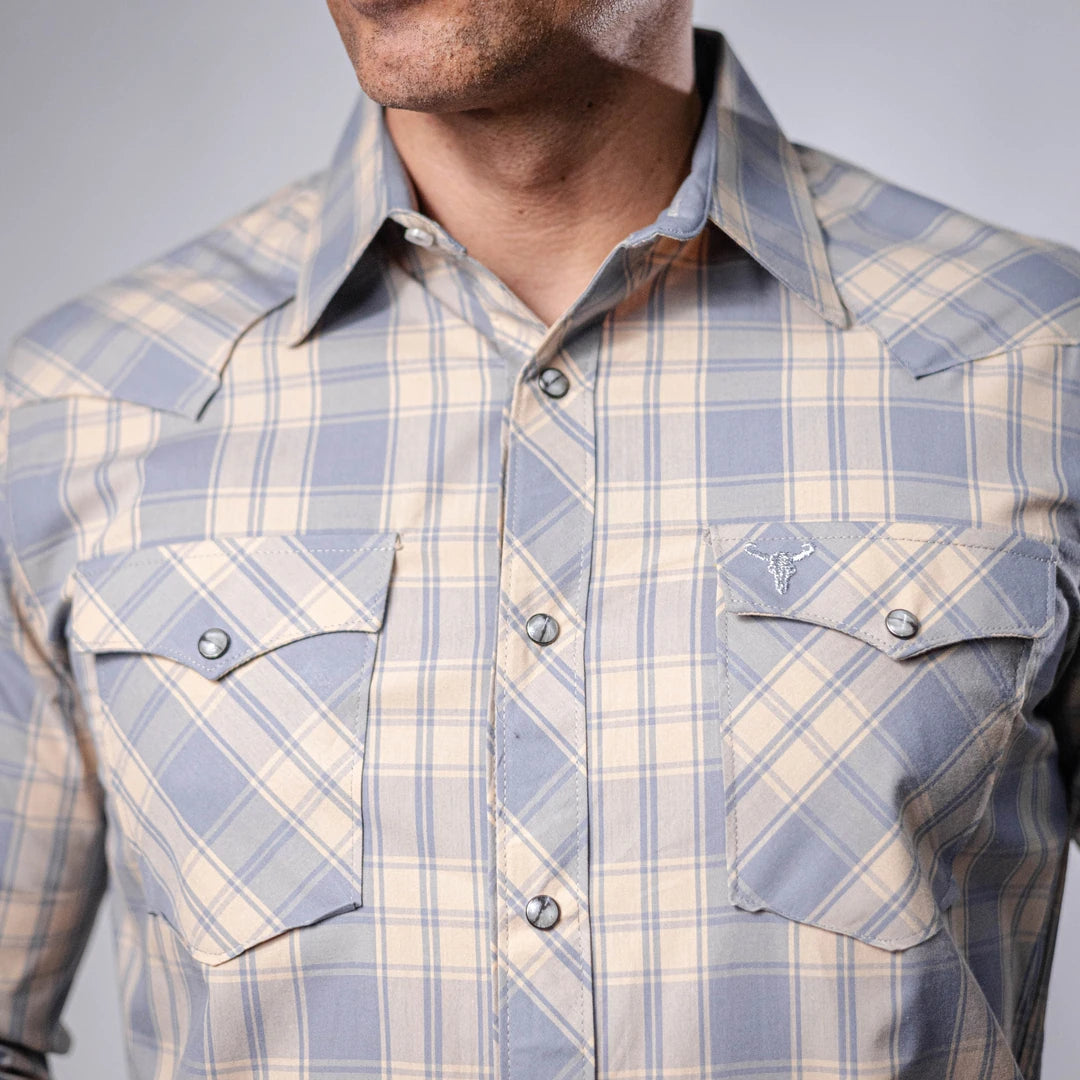 Camisa Cactus Est Celeste/Beige 146