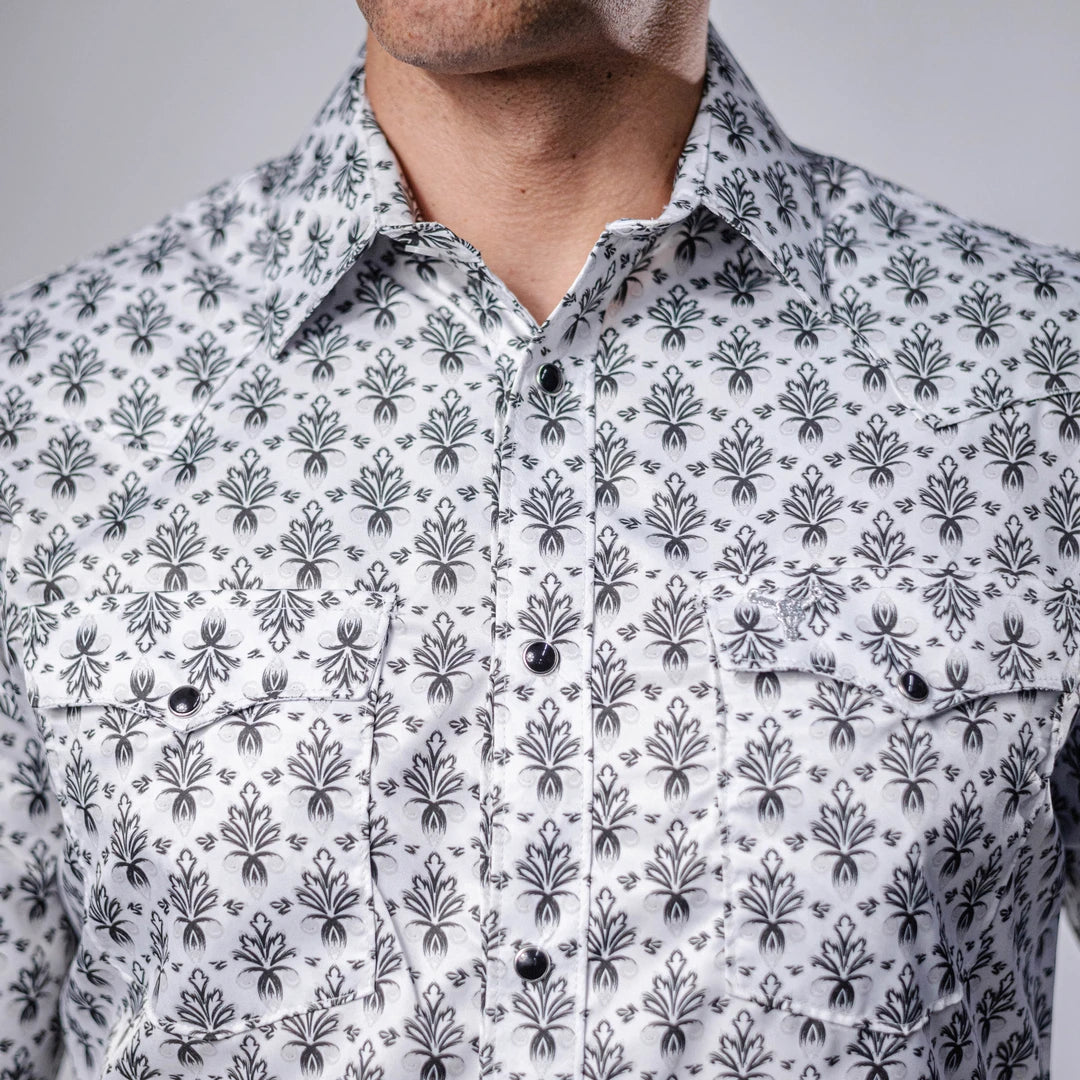Camisa Cactus Est Blanco/Negro 147