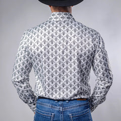 Camisa Cactus Est Blanco/Negro 147
