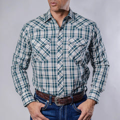 Camisa Hannover Cuadros Verde/Blanco 376