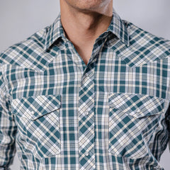 Camisa Hannover Cuadros Verde/Blanco 376