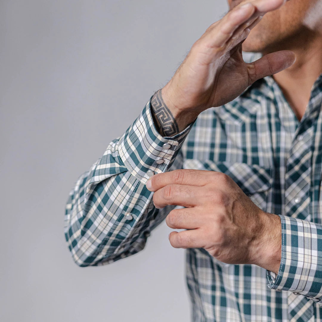 Camisa Hannover Cuadros Verde/Blanco 376