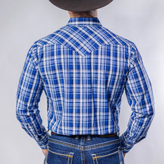 Camisa Hannover Cuadros Azul/Blanco 379