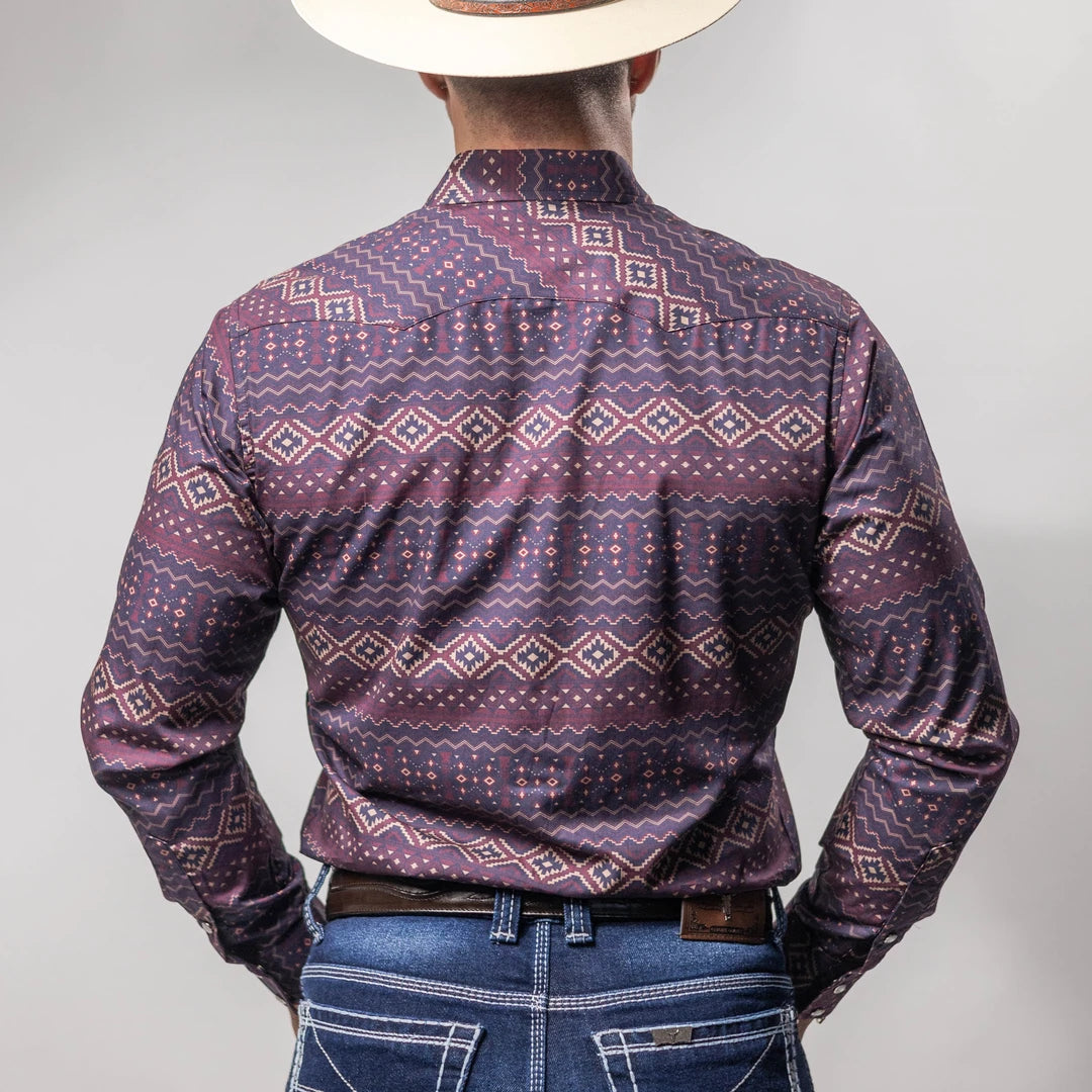 Camisa Wrangler Retro Est Navajo Vino 259