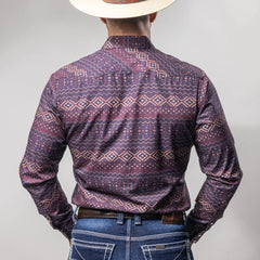 Camisa Wrangler Retro Est Navajo Vino 259