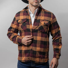 Camisola Montero Western Cuadros Choco/Negro 027