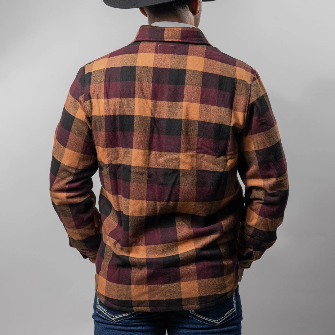 Camisola Montero Western Cuadros Choco/Negro 027