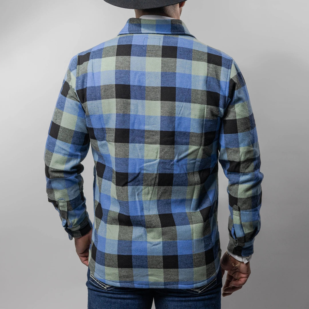 Camisola Montero Western Cuadros Azul/Negro 028