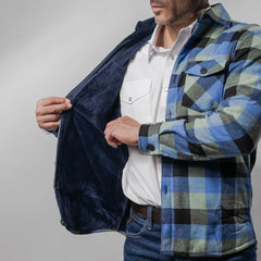Camisola Montero Western Cuadros Azul/Negro 028