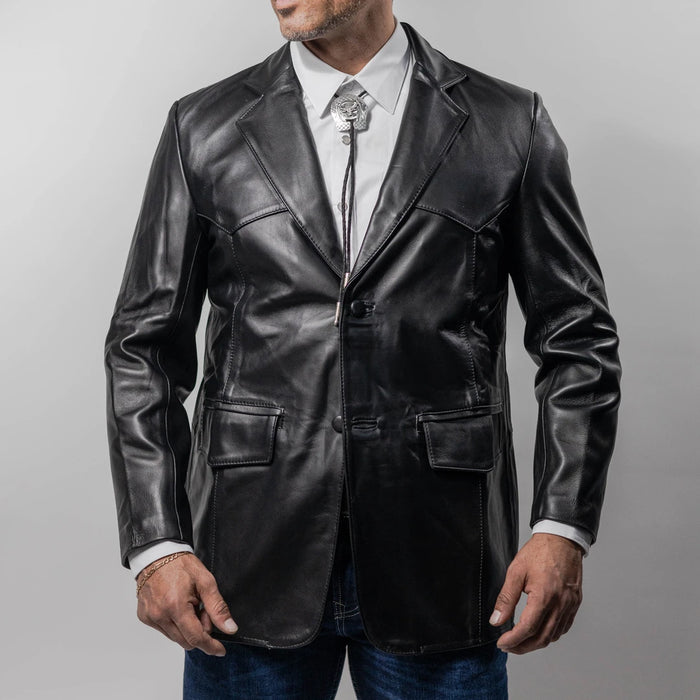 Saco Vaquero Pelibuey Negro 009