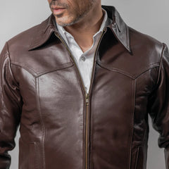 Chamarra Vaquera Pelibuey Liso Choco 034