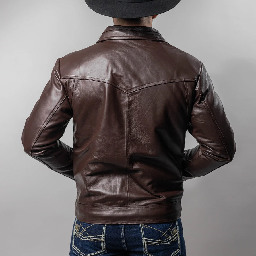 Chamarra Very Vaquero Pelibuey Liso Choco 034