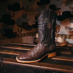 Bota Tejano Style Print Ave Moka Rustico 039