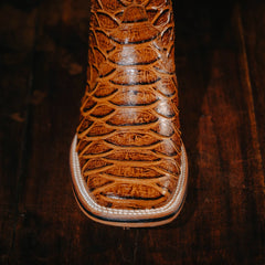 Botin Armenta Grabado Piton Jumbo Miel 001