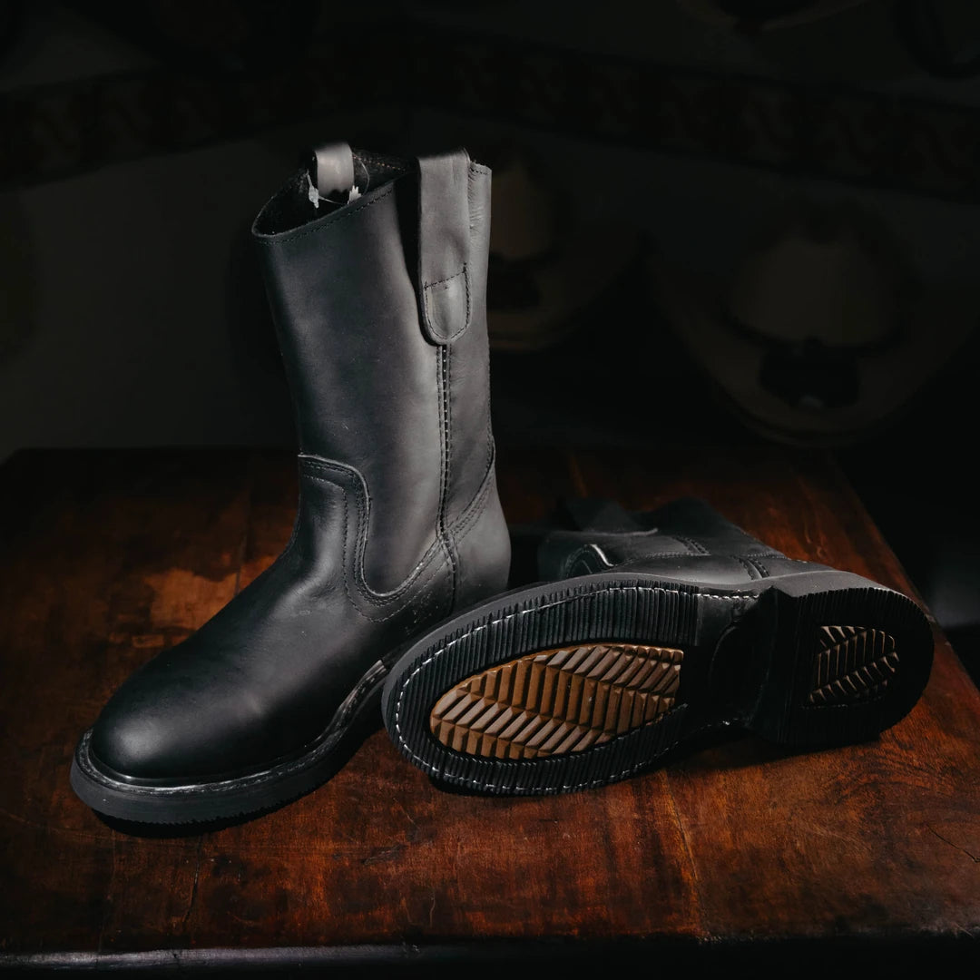 Botas Condor Work Roper Negro Graso 003