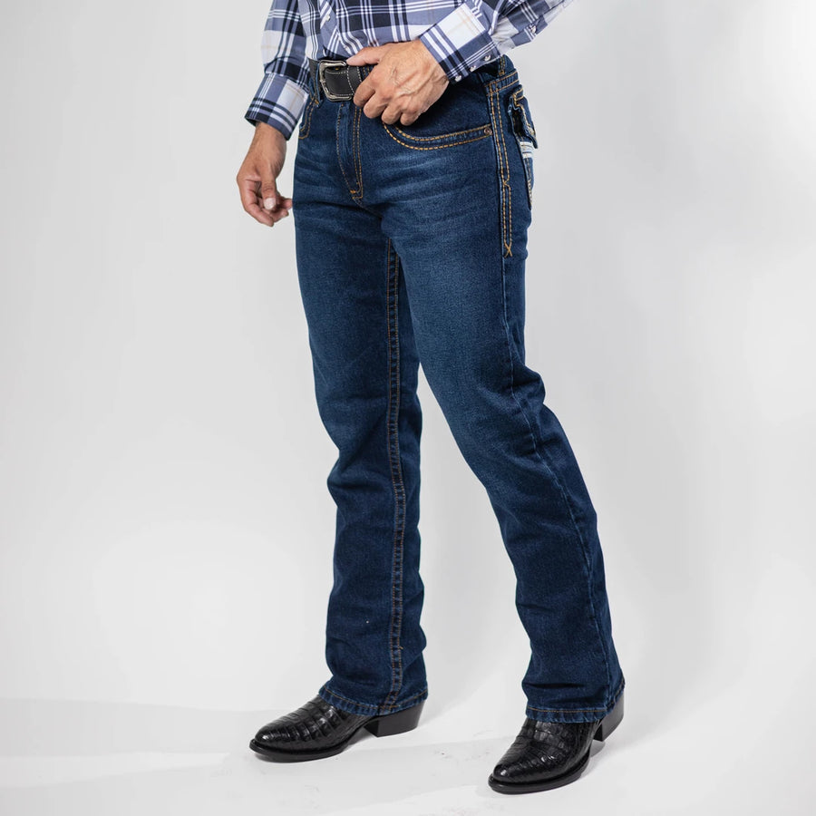 Pantalon Ex Jeans Crt Petroleo 003
