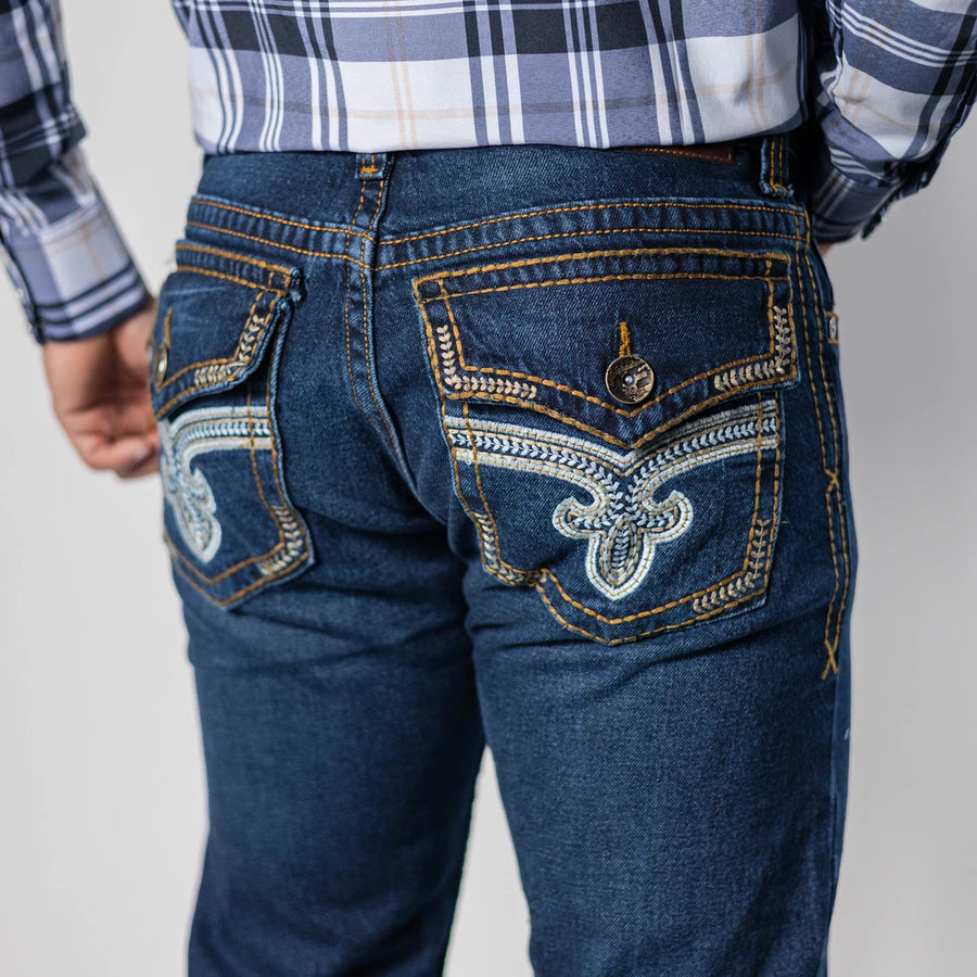 Pantalon Ex Jeans Crt Petroleo 003