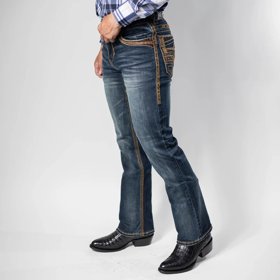 Pantalon Platini Buckle Aplicación Miel 202