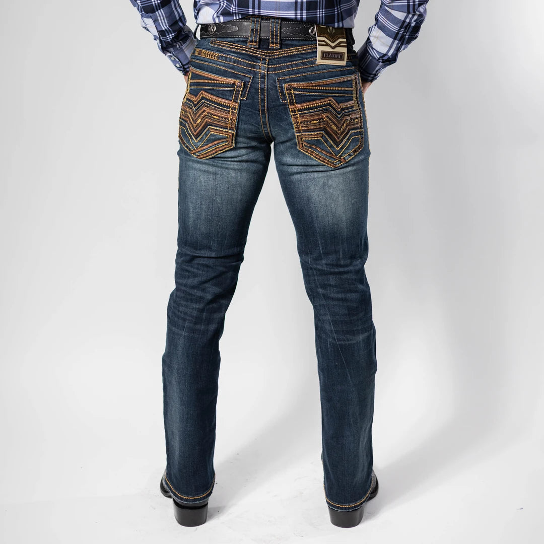 Pantalon Platini Buckle Aplicación Miel 202