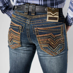 Pantalon Platini Buckle Aplicación Miel 202