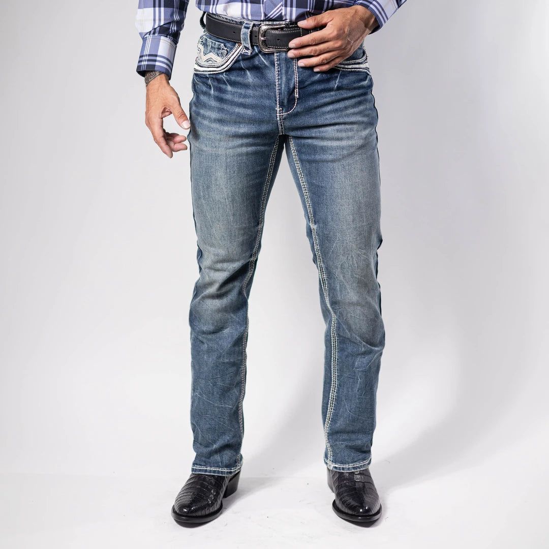 Pantalon Platini Stone Aplicación Bco 200