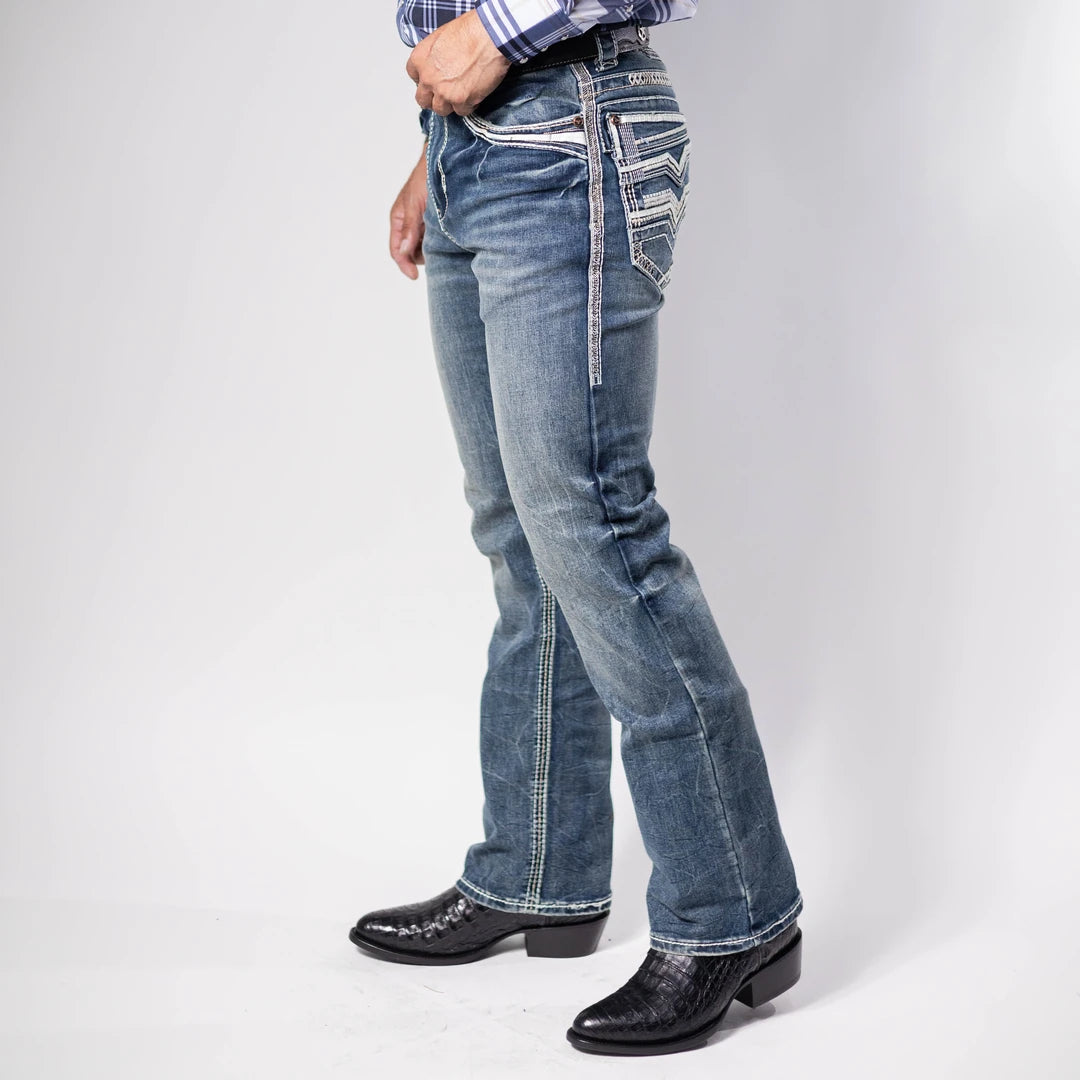 Pantalon Platini Stone Aplicación Bco 200