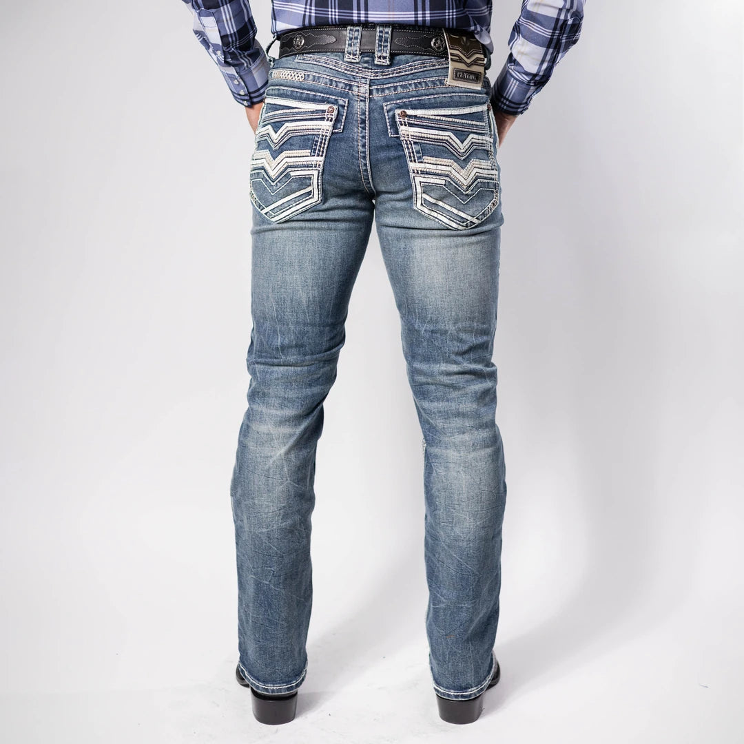Pantalon Platini Stone Aplicación Bco 200