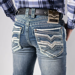 Pantalon Platini Stone Aplicación Bco 200
