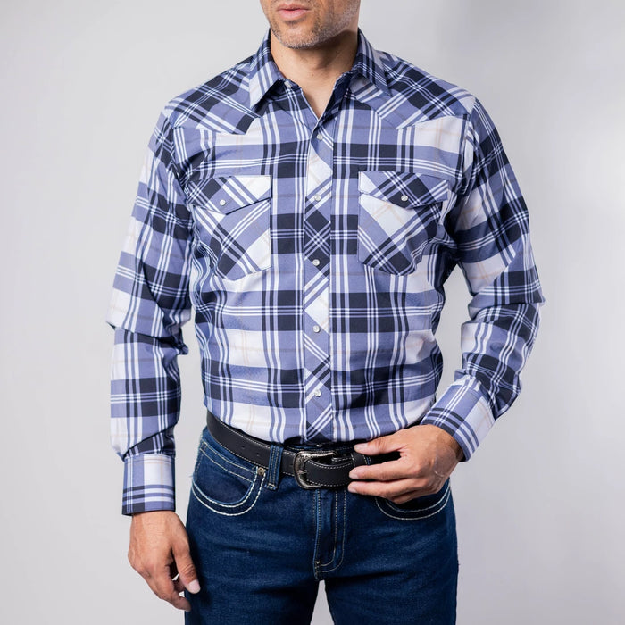 Camisa Hannover Cuadros Blanco/Negro 342