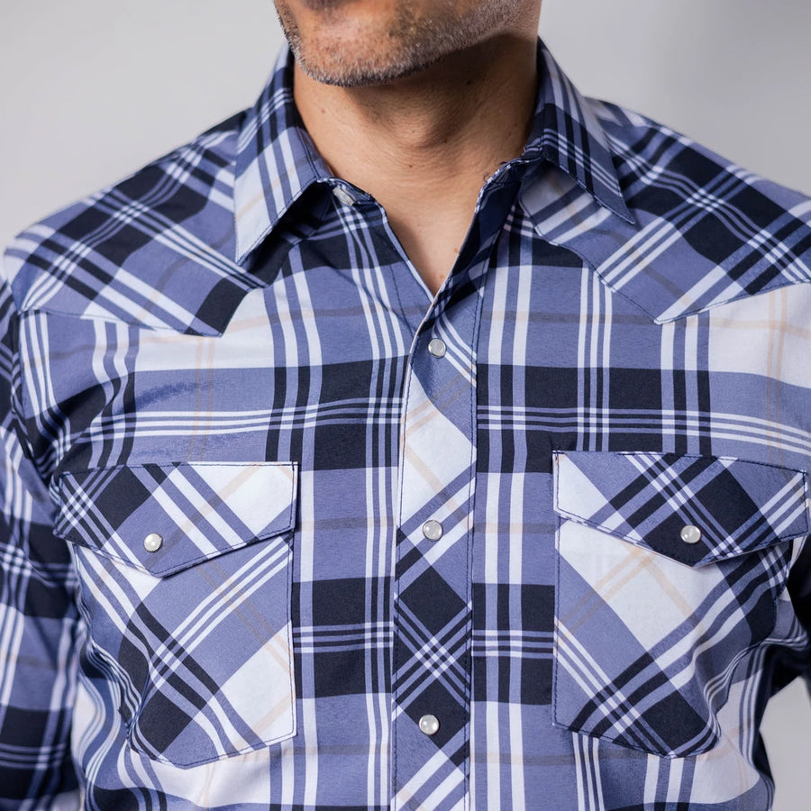 Camisa Hannover Cuadros Blanco/Negro 342