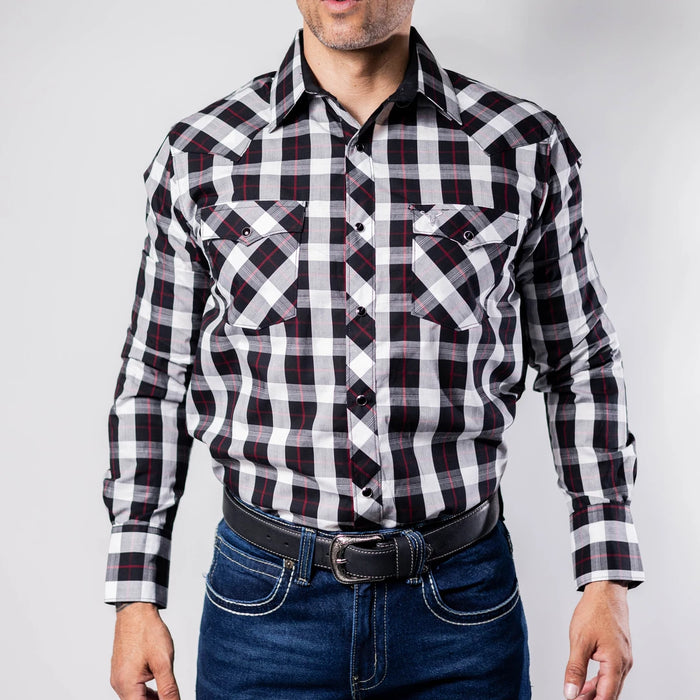 Camisa Cactus Cuadros Negro/Blanco 136