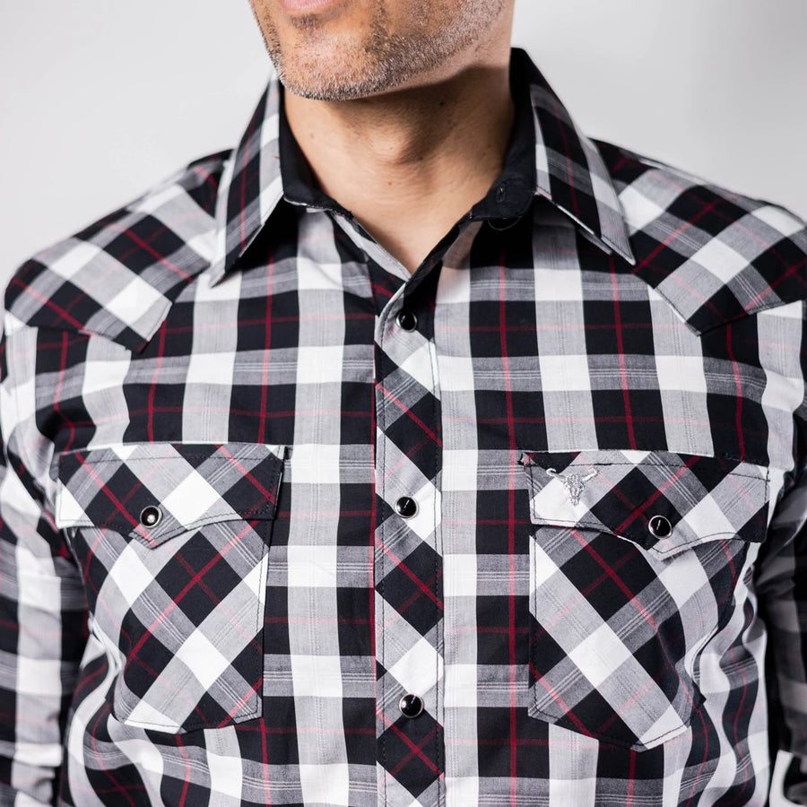 Camisa Cactus Cuadros Negro/Blanco 136
