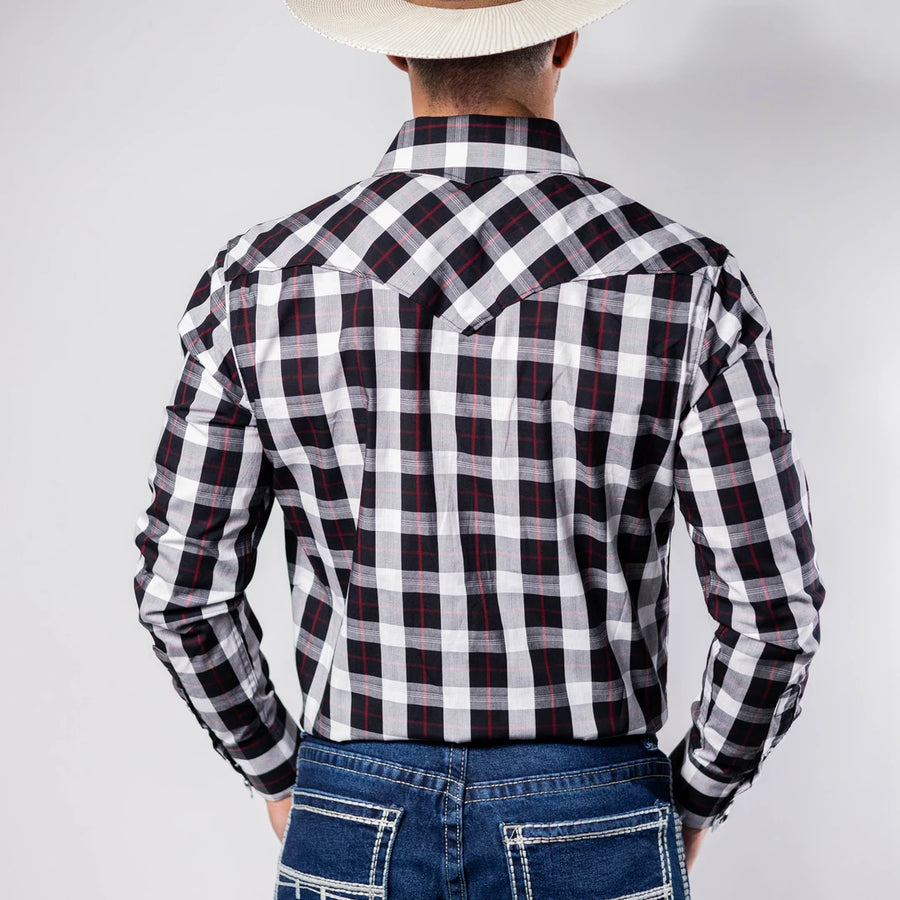 Camisa Cactus Cuadros Negro/Blanco 136