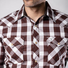 Camisa Cactus Cua Marron/Blanco 138