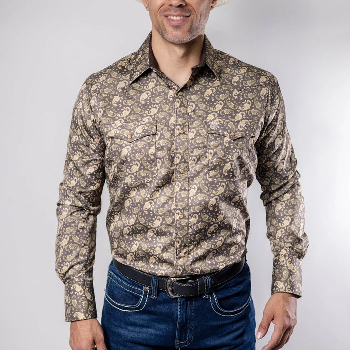 Camisa Cactus Estampada Café/Beige 140