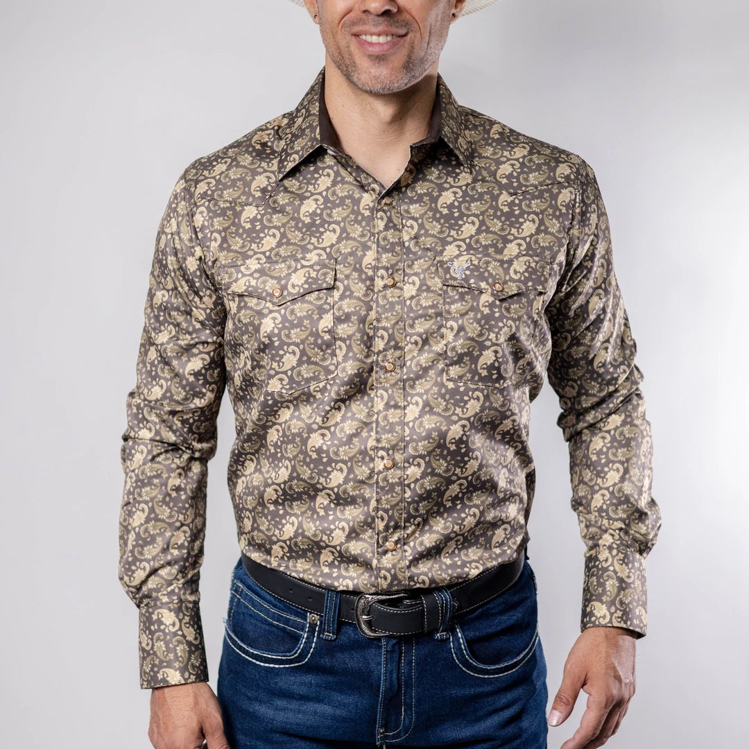Camisa Cactus Est Café/Beige 140