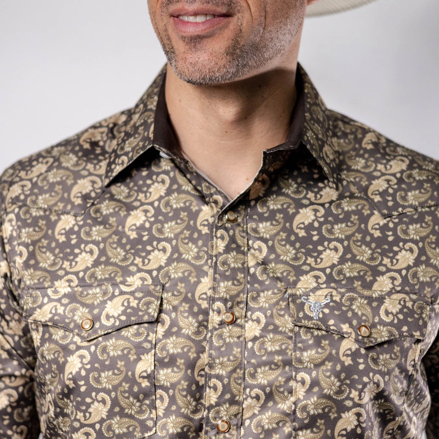 Camisa Cactus Estampada Café/Beige 140
