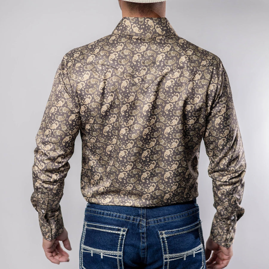 Camisa Cactus Estampada Café/Beige 140