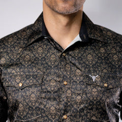 Camisa Cactus Est Negro/Café 141