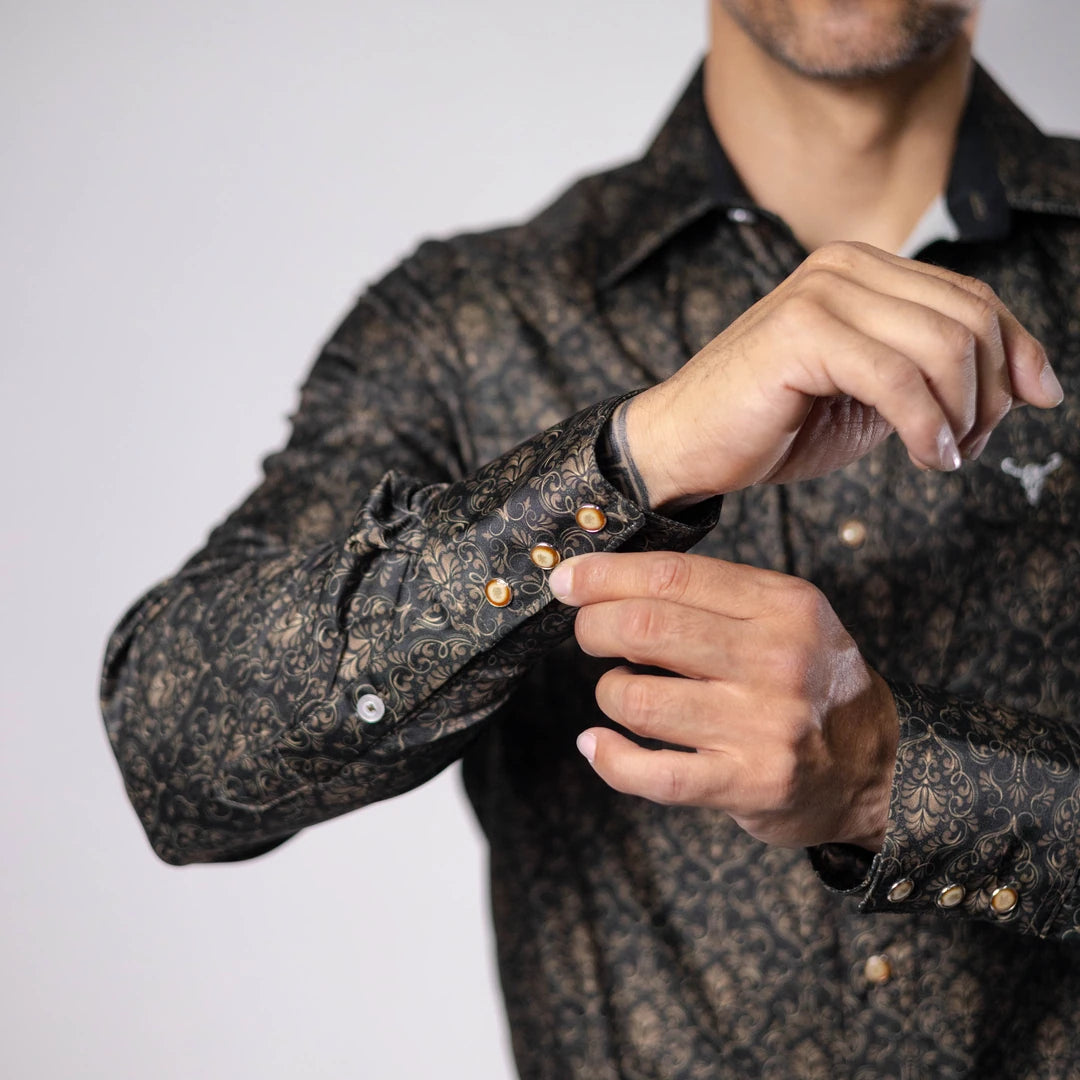 Camisa Cactus Est Negro/Café 141