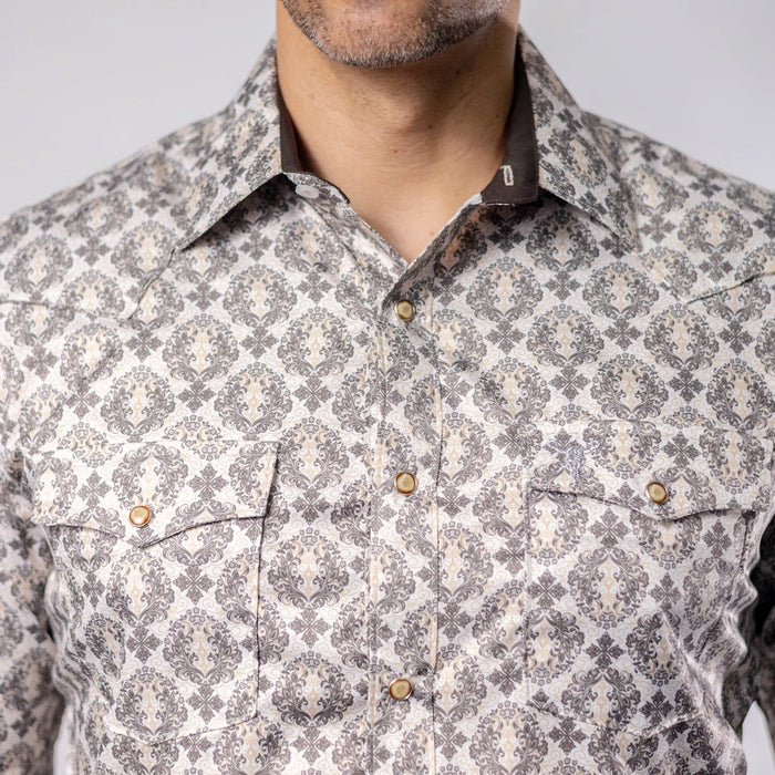 Camisa Cactus Estampada Beige/Gris 143
