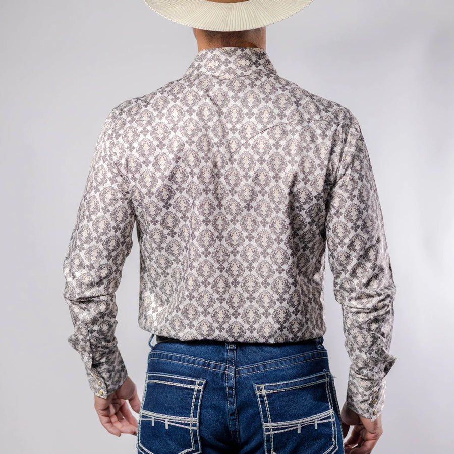 Camisa Cactus Estampada Beige/Gris 143