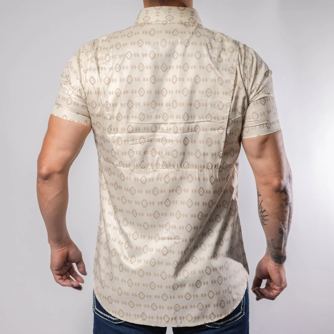 Camisa Platini MC Performace Est Beige 064