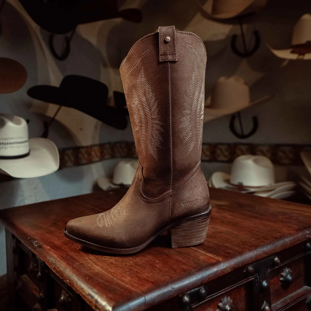Bota Wrangler Llanera Café H-Retro 004
