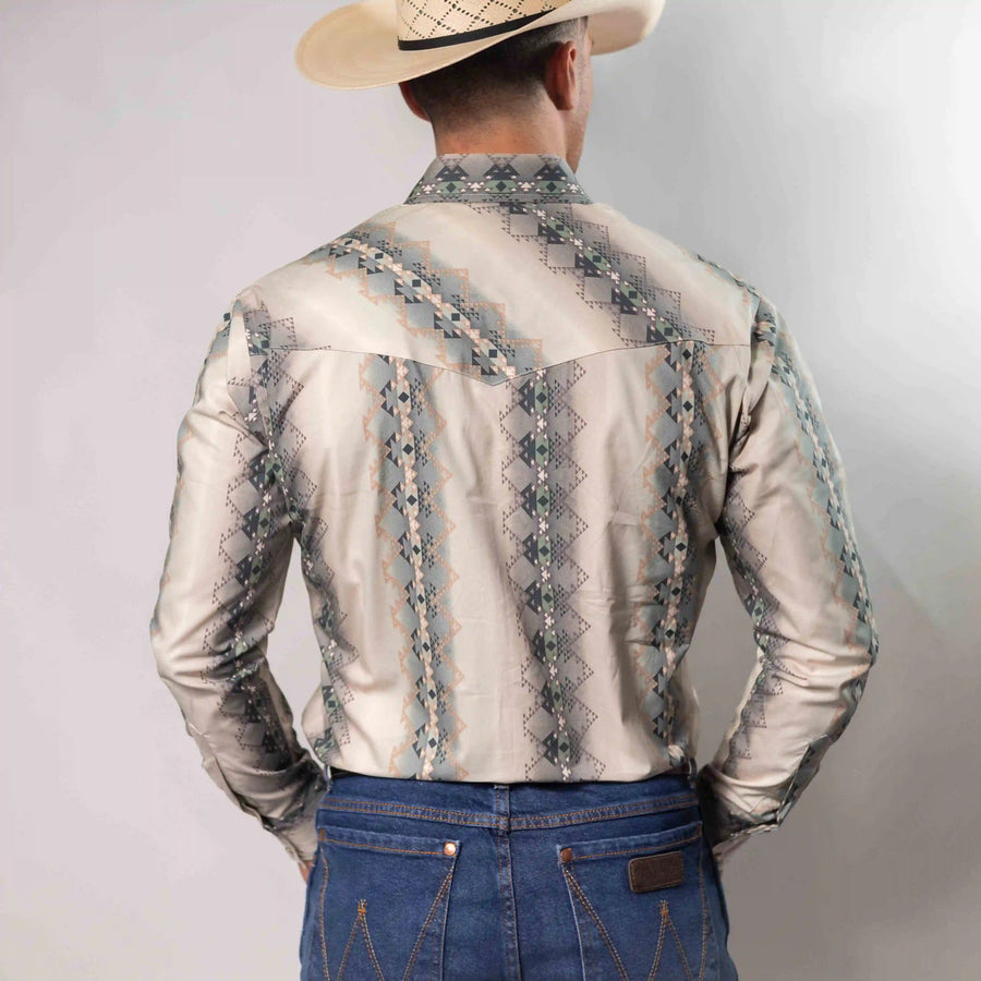 Camisa Wrangler Checotah Beige/Gris 274