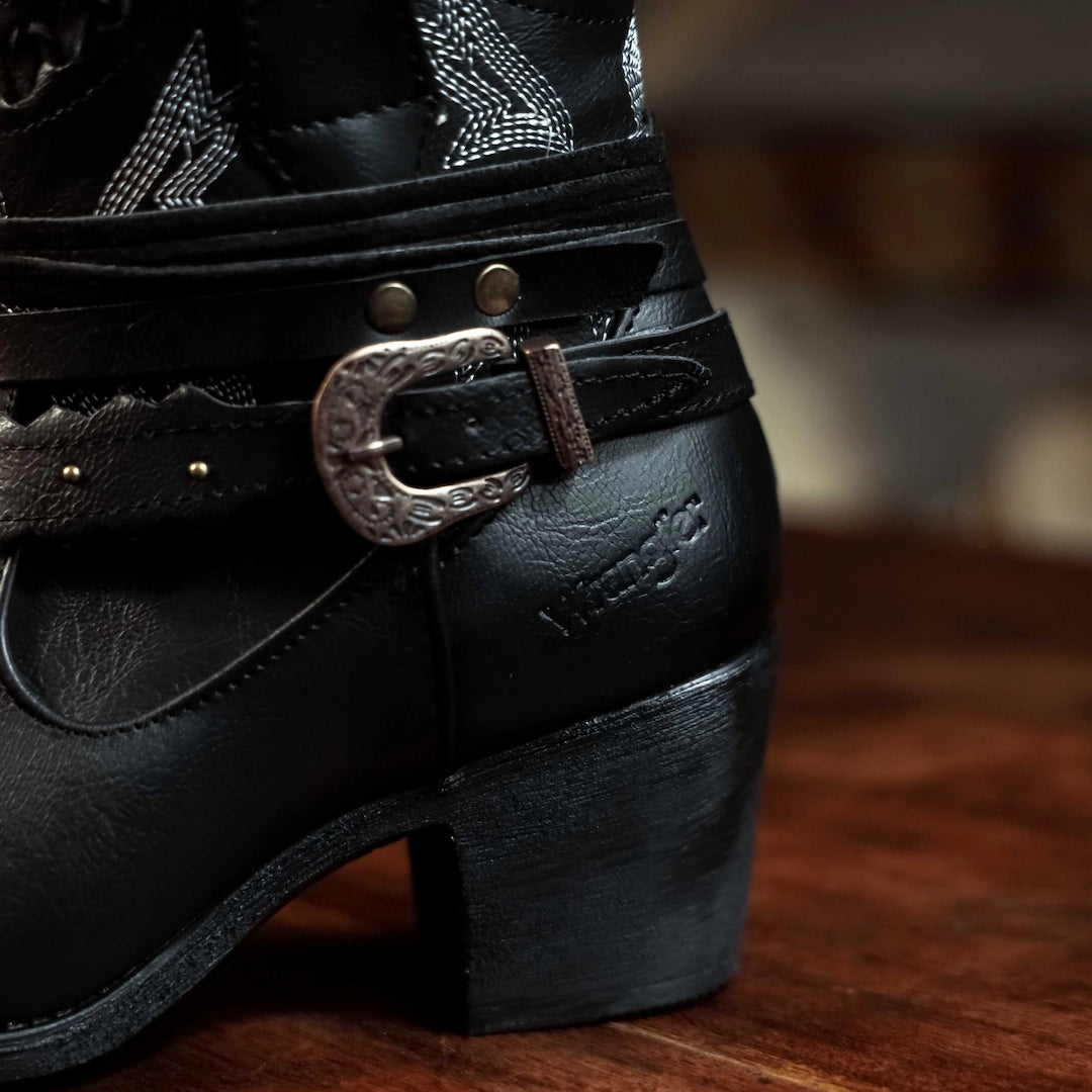 Botin Wrangler Solana Negro H-Oval 006