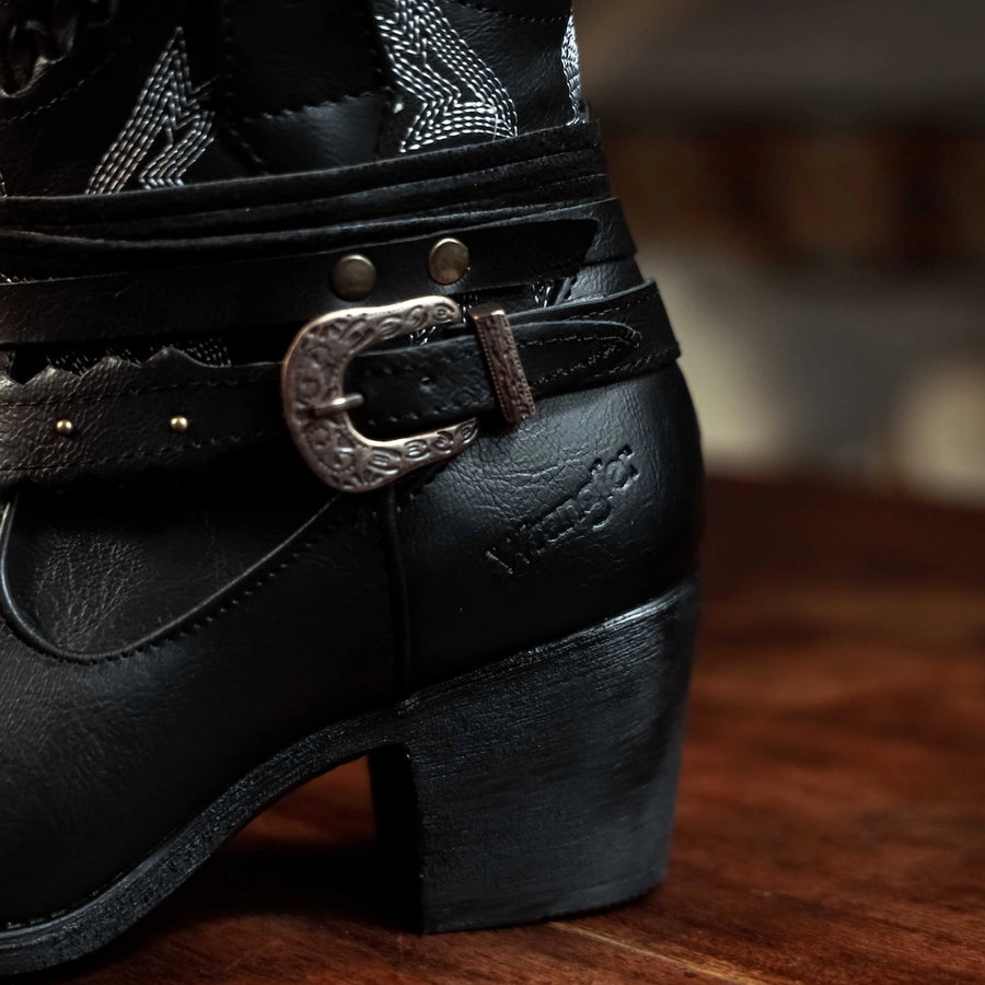 Botin Wrangler Solana Negro H-Oval 006