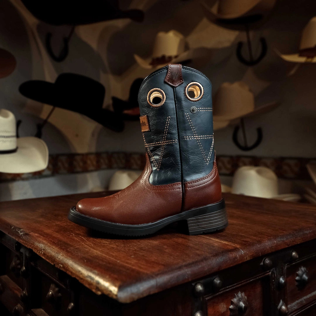 Bota Kids Wrangler Lil Rider Café 001